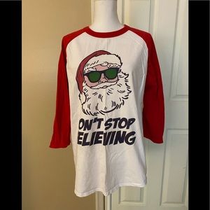 Don’t stop Believing Christmas T-shirt